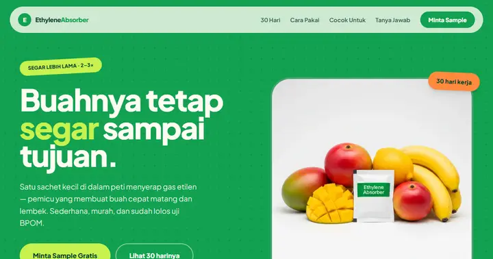 Tampilan EthyleneAbsorber (Konsep Segar)