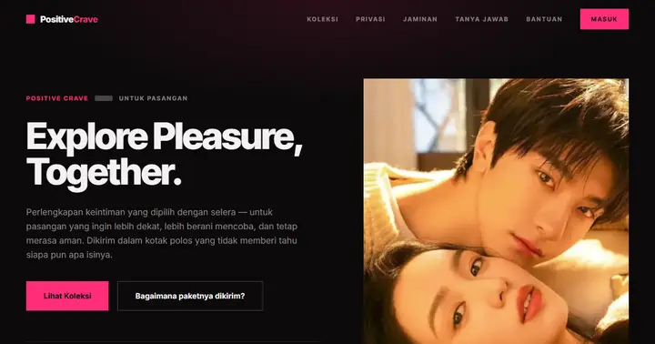 Tampilan Positive Crave (Konsep Noir)