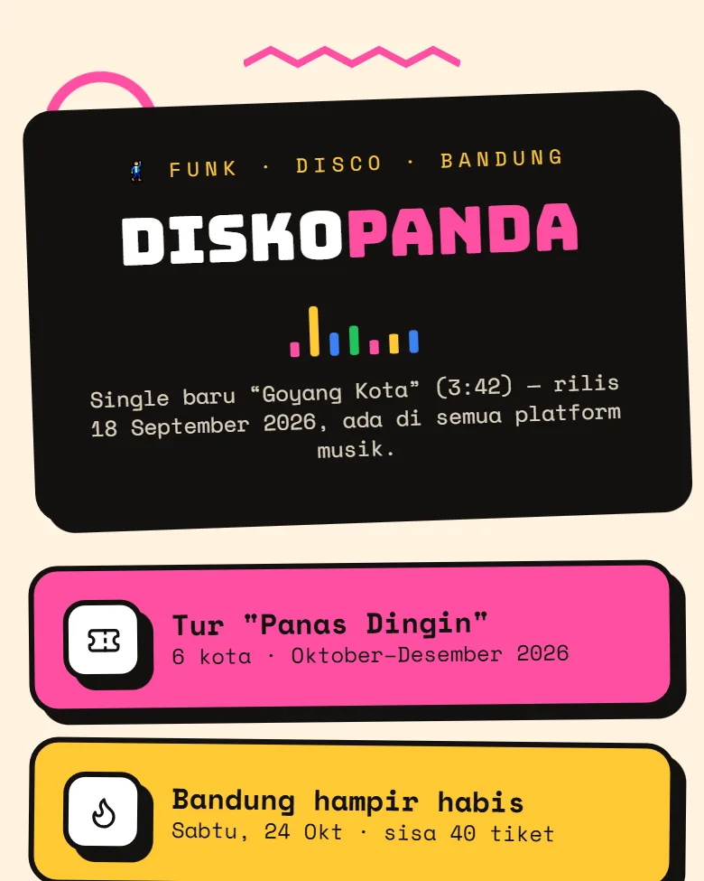 Preview template Disko
