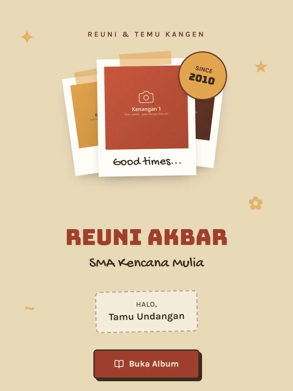 Preview undangan Reuni